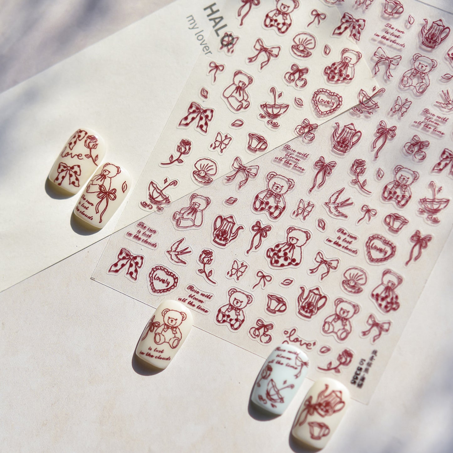 Hello Claws | Bear Cartoon Nail Deco Sticker