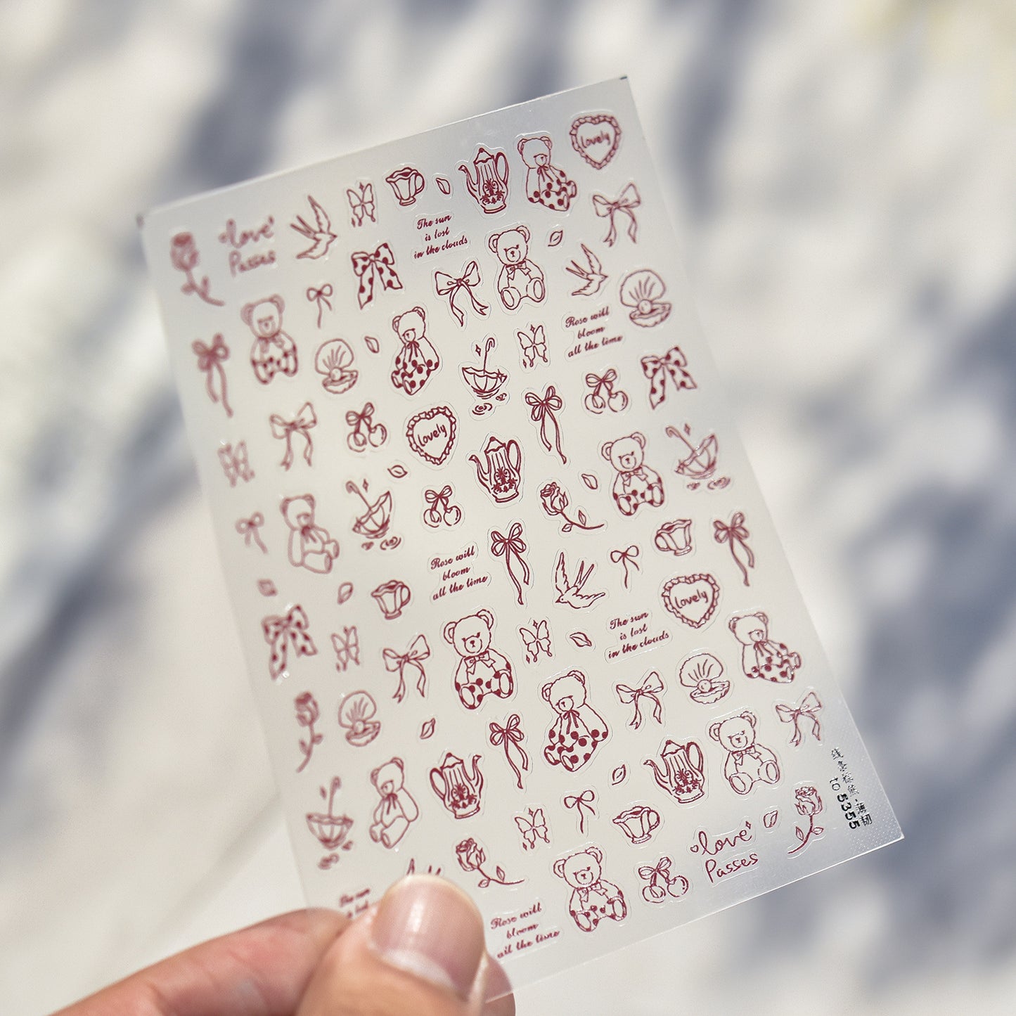 Hello Claws | Bear Cartoon Nail Deco Sticker