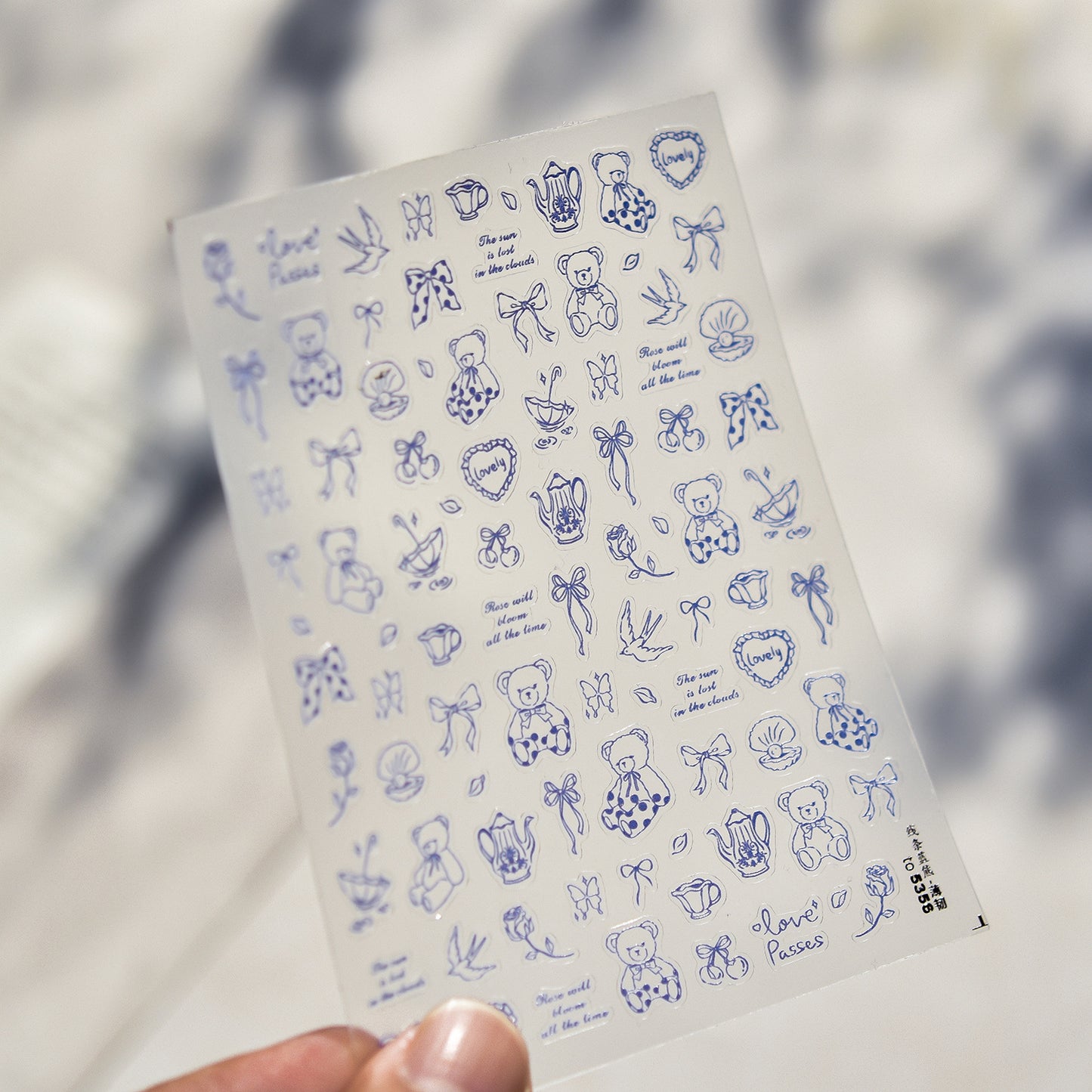 Hello Claws | Bear Cartoon Nail Deco Sticker