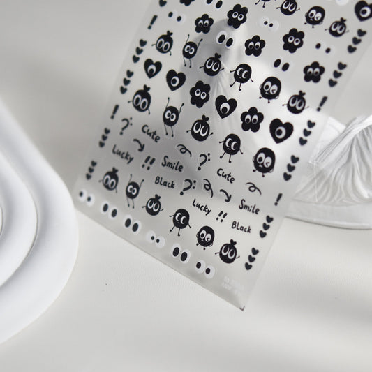 Hello Claws | Black Dot Nail Deco Sticker 