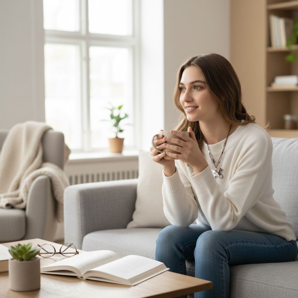 Her Market | Black Infinity Pattern Whimsical 8-Leg Pony Necklace