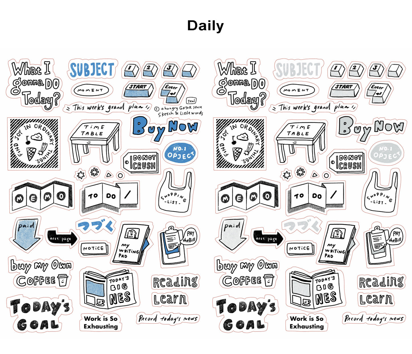 A Gator Life | Sketch & Little Words Sticker