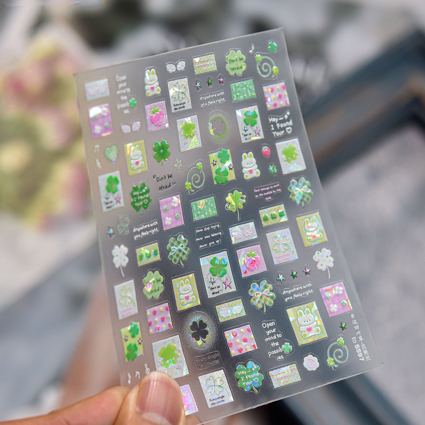 Hello Claws | Four-leaf Clover Nail Deco Sticker