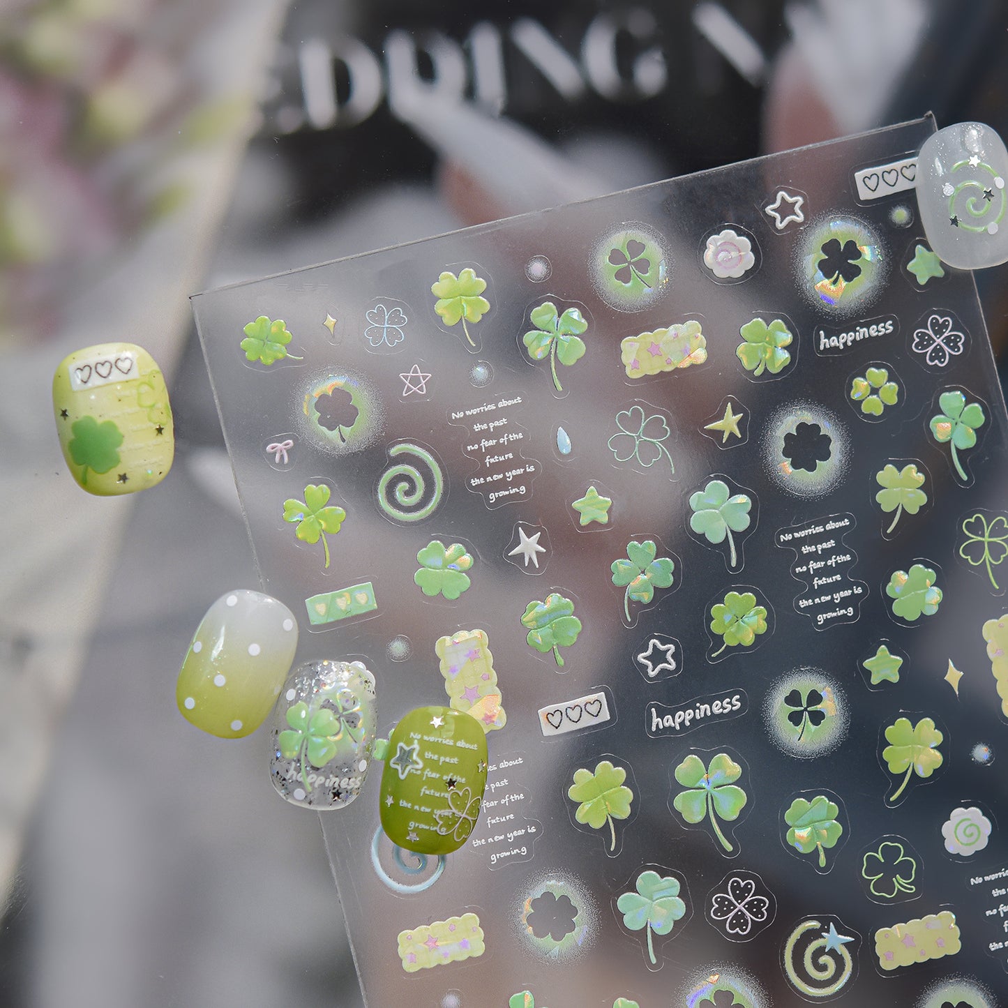 Hello Claws | Four-leaf Clover Nail Deco Sticker
