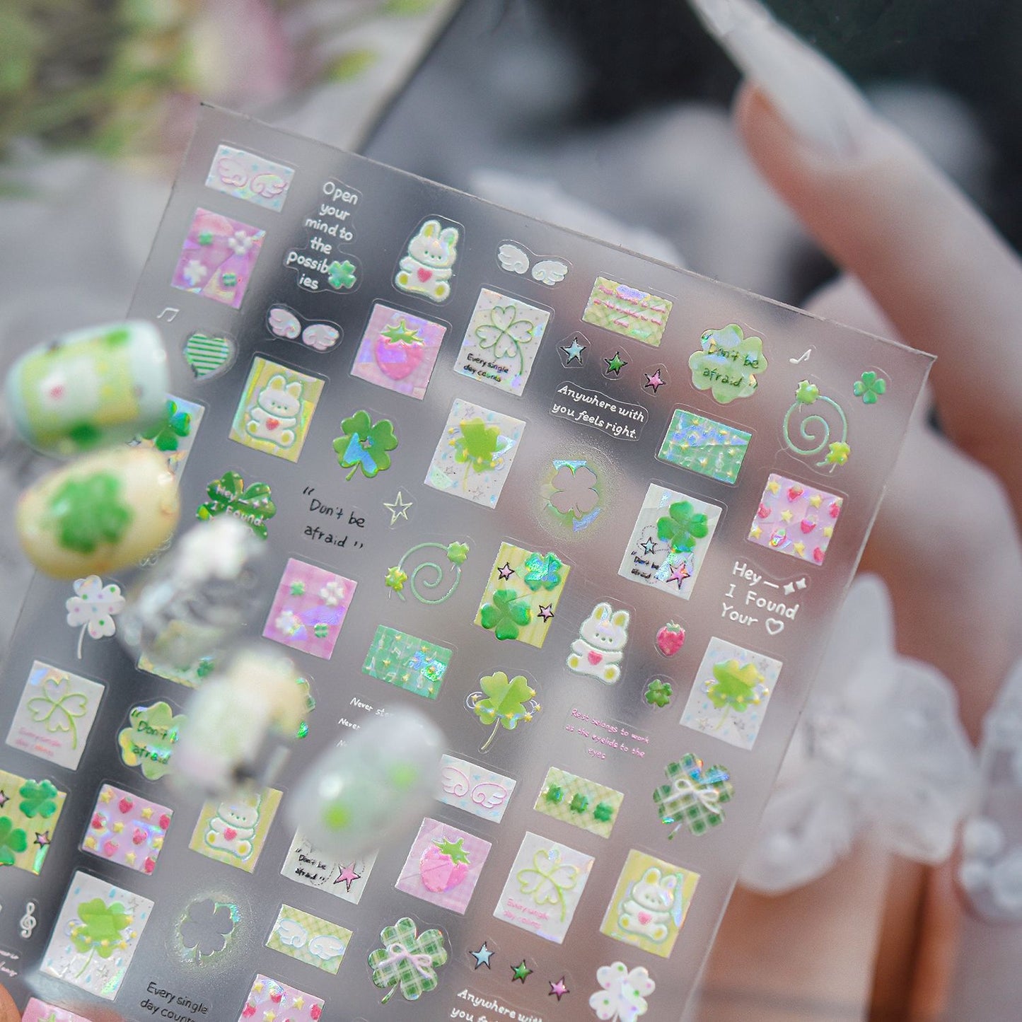 Hello Claws | Four-leaf Clover Nail Deco Sticker