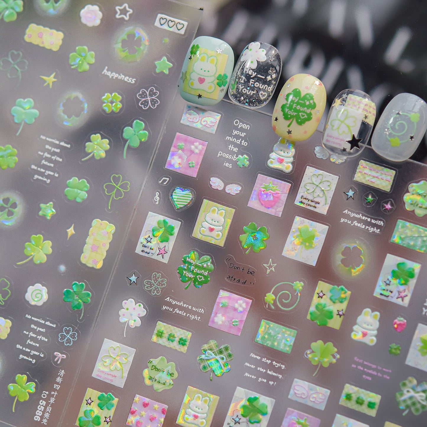 Hello Claws | Four-leaf Clover Nail Deco Sticker