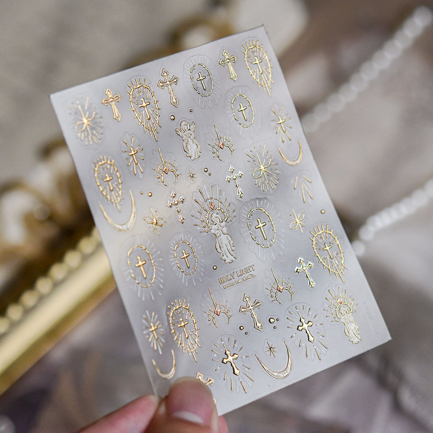 Hello Claws | Holy Light Jesus Nail Deco Sticker