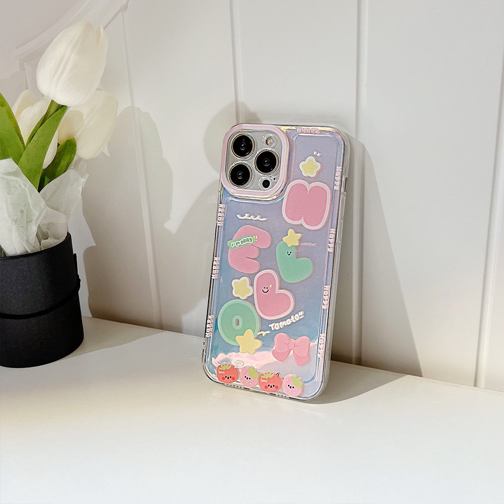 Aurora Hello Tomato iPhone case
