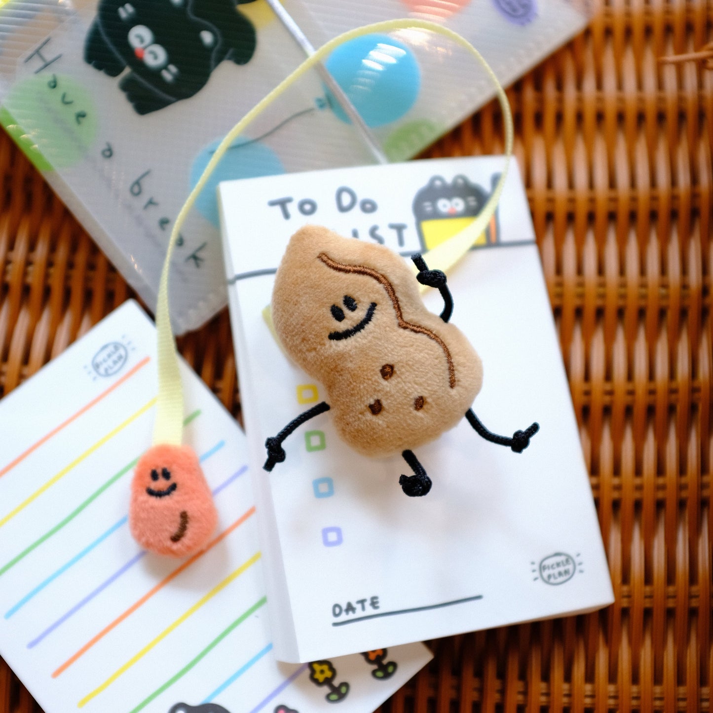 Fickle Plan | Mini Peanut Bookmark