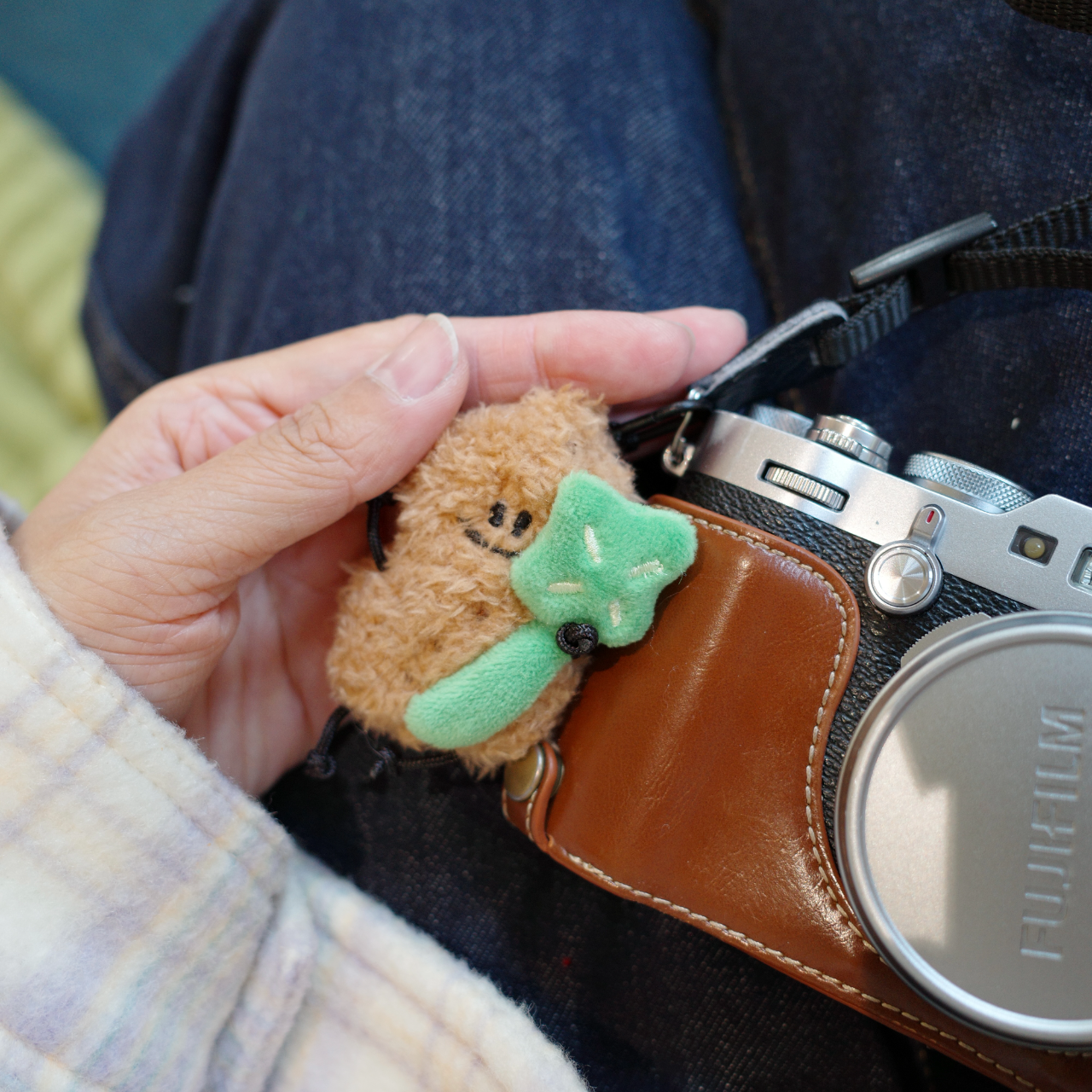Fickle Plan | Tiger Peanut And Four-leaf Clover Bag Charm