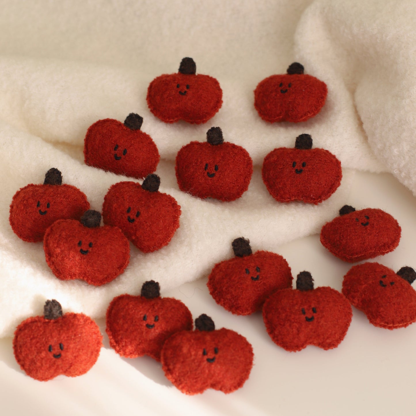 Daily White | Apple Woollen Brooch