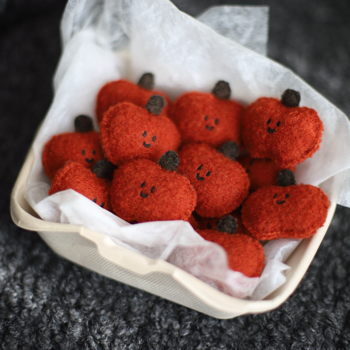 Daily White | Apple Woollen Brooch
