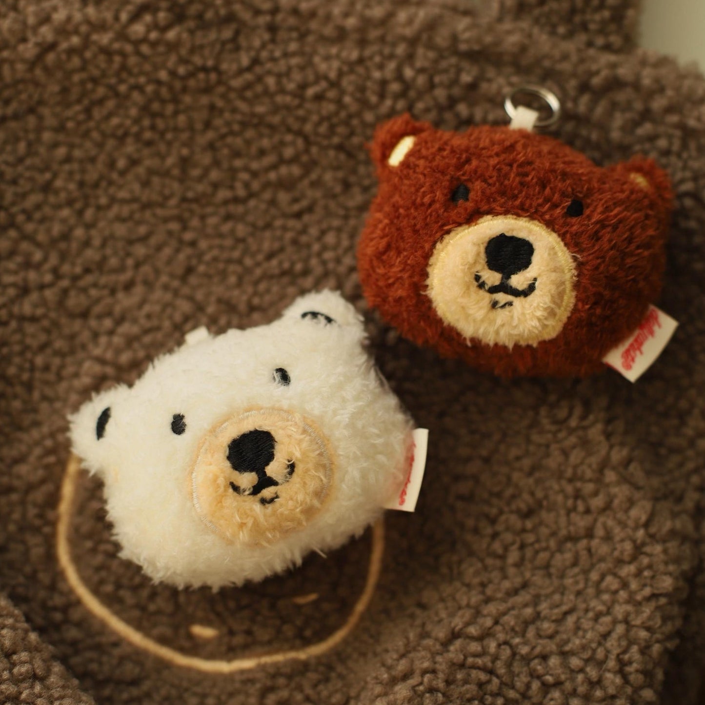 Daily White | Brown Bear Plush Charm
