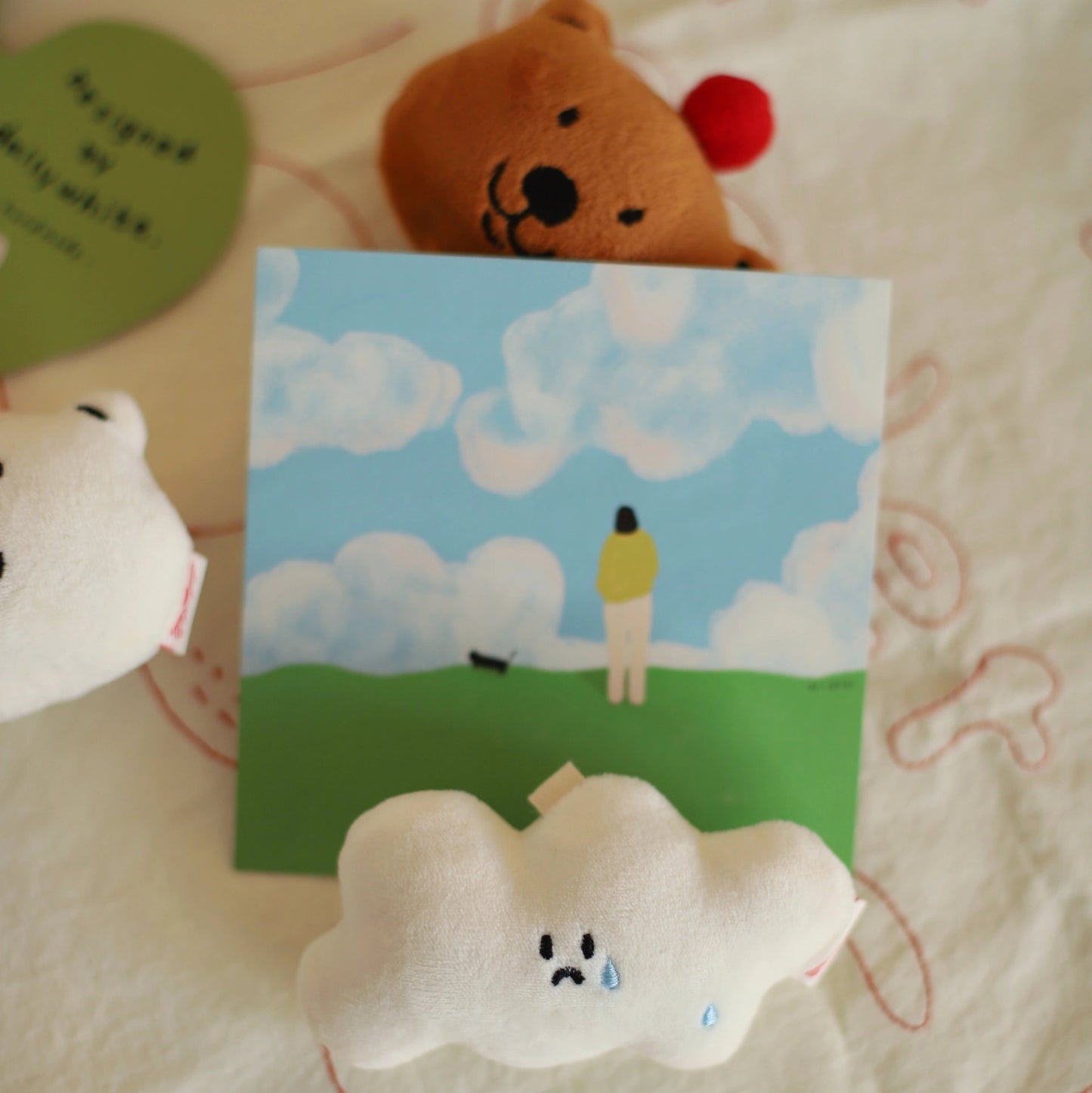 Daily White | Fluffy Brown Polar Bear Plush Charm