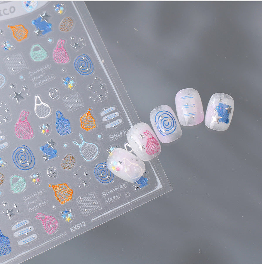 Hello Claws | Summer Beach Nail Deco Sticker 