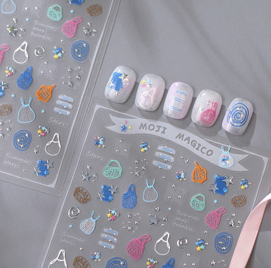 Hello Claws | Summer Beach Nail Deco Sticker 