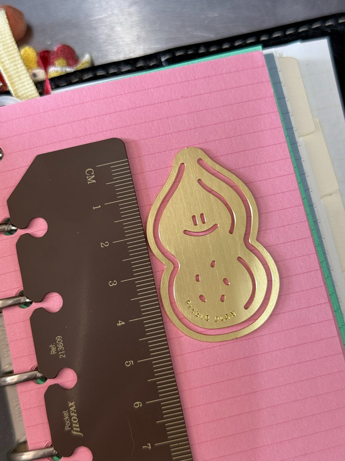 Fickle Plan | Mini Peanut Bookmark