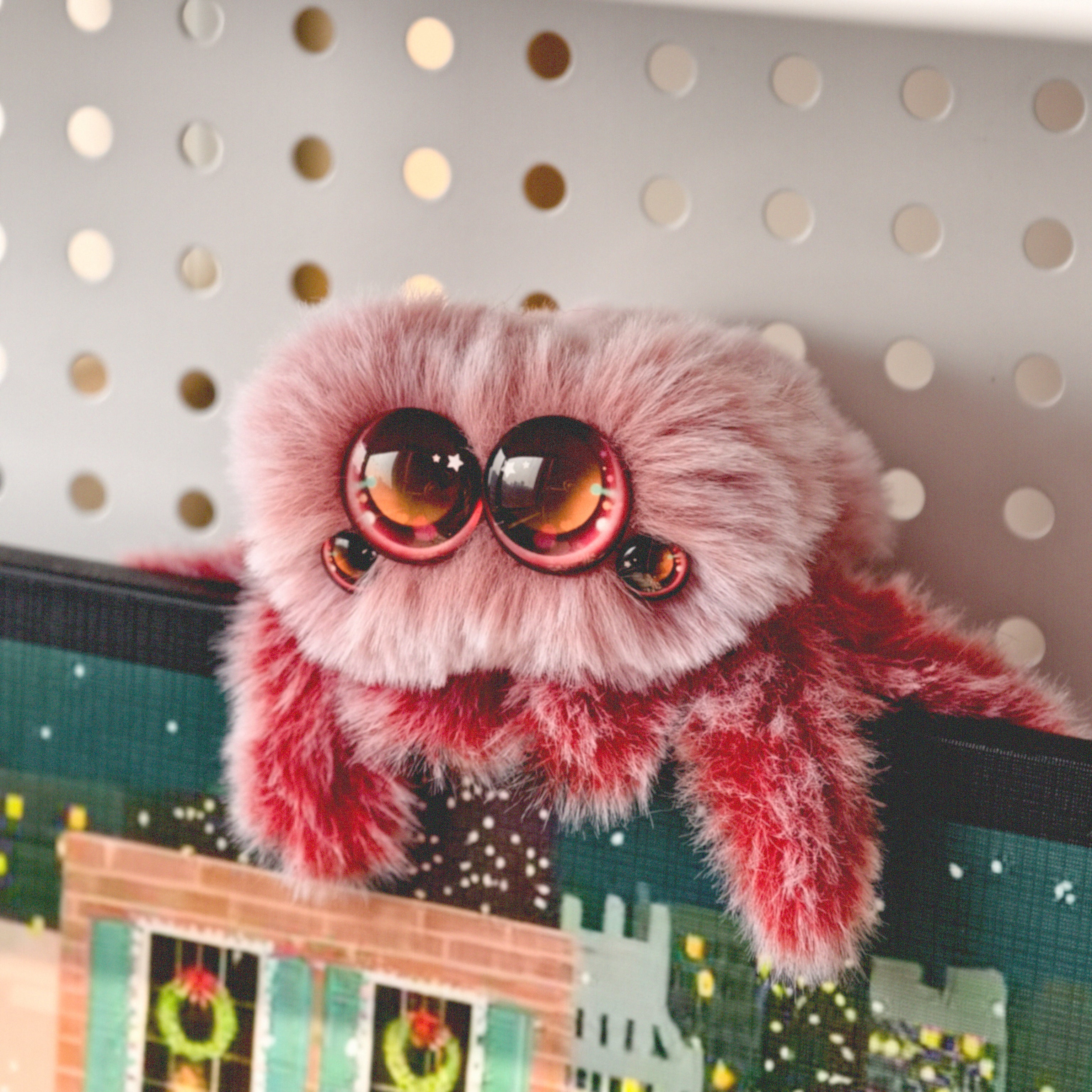 Snowball | Pink Spider Plush Toy – LuLuFun Studio