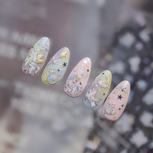 Hello Claws | Unicorn Dream Nail Deco Sticker 