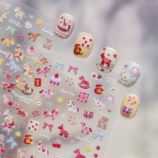 Hello Claws | Pony 5D Nail Deco Sticker 