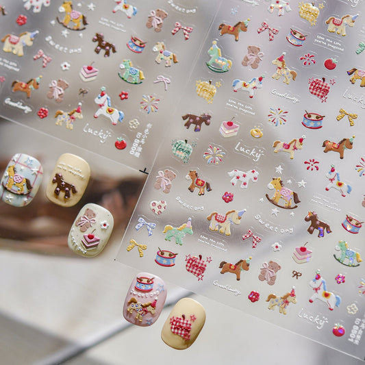 Hello Claws | Pony 5D Nail Deco Sticker 