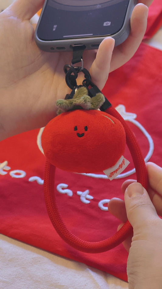 Daily White | Mini Tomato Plush Charm