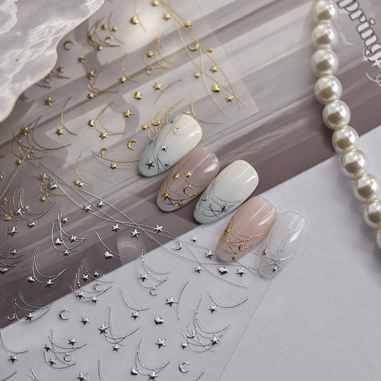 Hello Claws | Star Necklace Nail Deco Sticker
