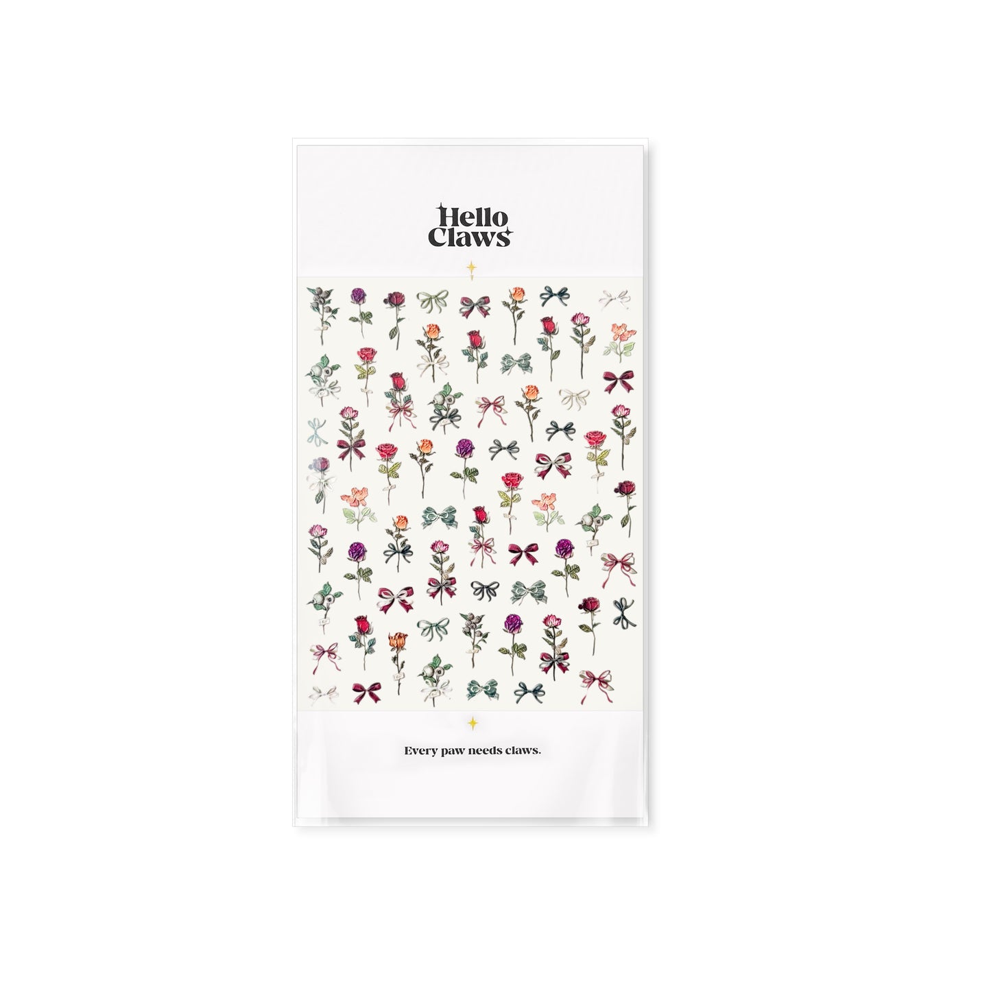 Hello Claws | Rose Bowknot Nail Deco Sticker