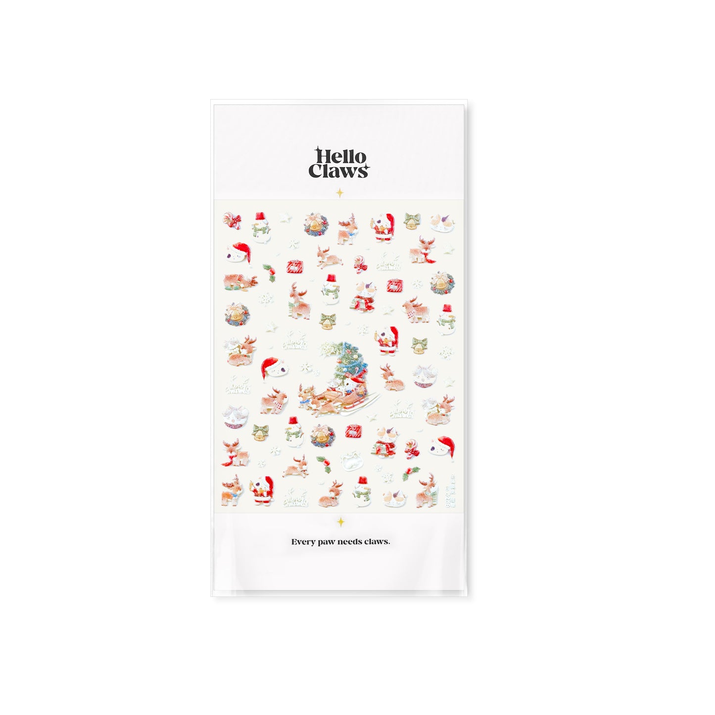 Hello Claws | Christmas Kitty Nail Deco Sticker