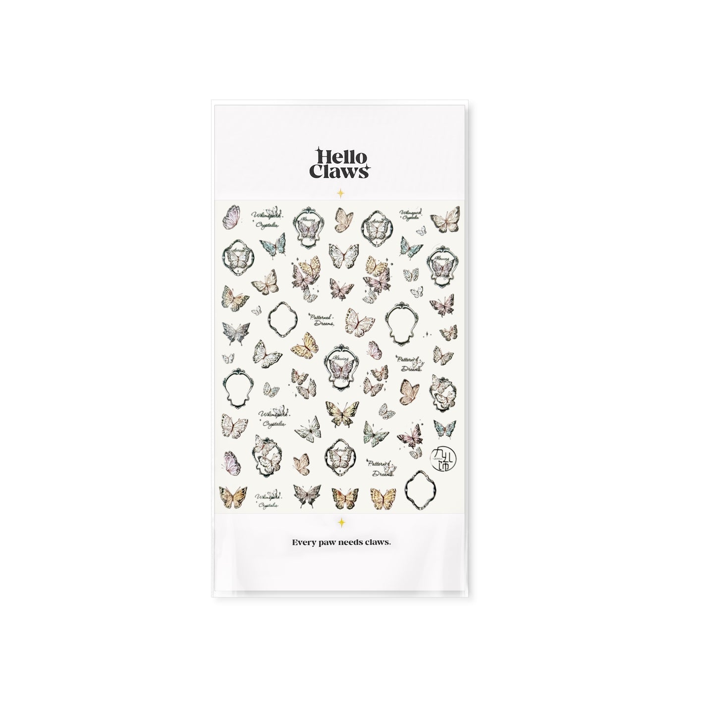 Hello Claws | Vintage Butterfly Nail Deco Sticker