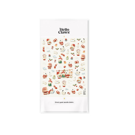 Hello Claws | Christmas Kitty Gift Box Nail Deco Sticker