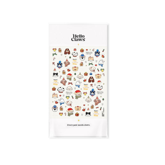 Hello Claws | Christmas Puppy And Kitty Nail Deco Sticker