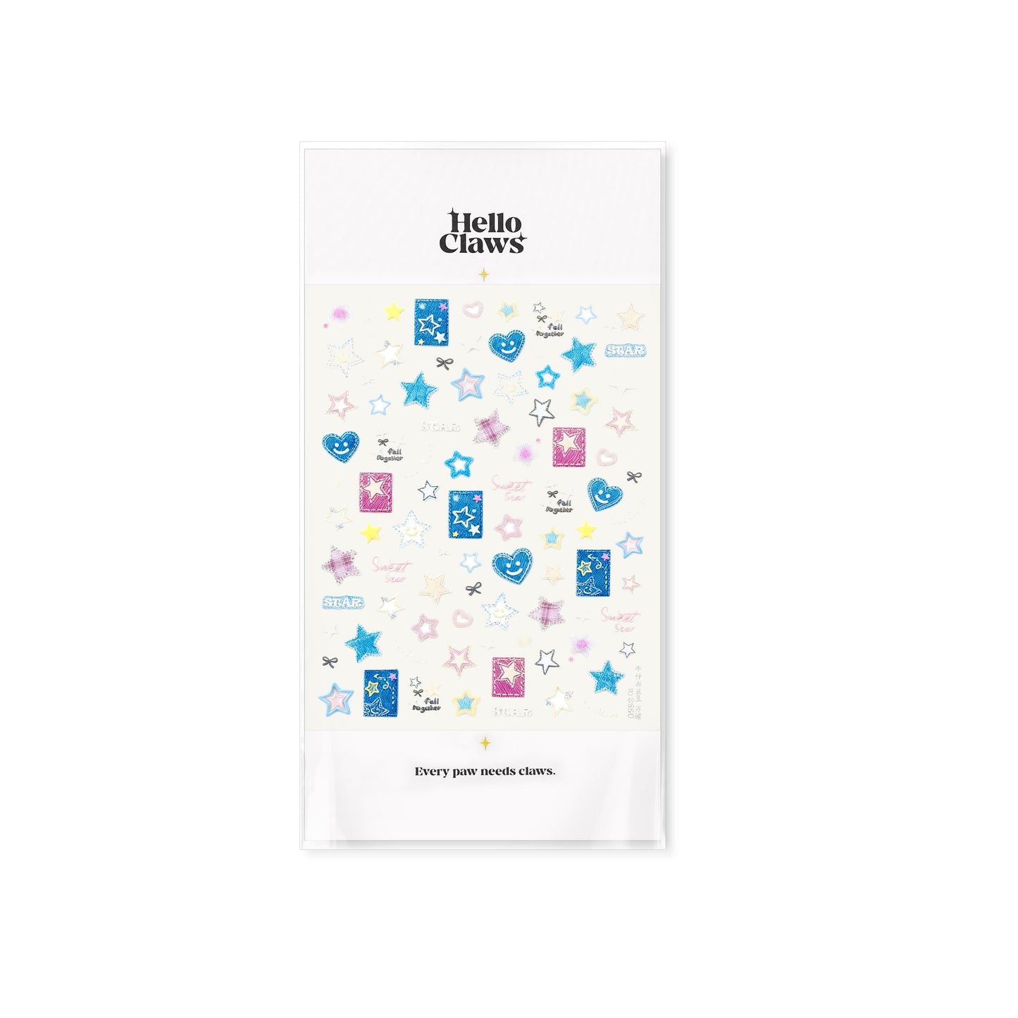 Hello Claws | Jeans Puppy Nail Deco Sticker