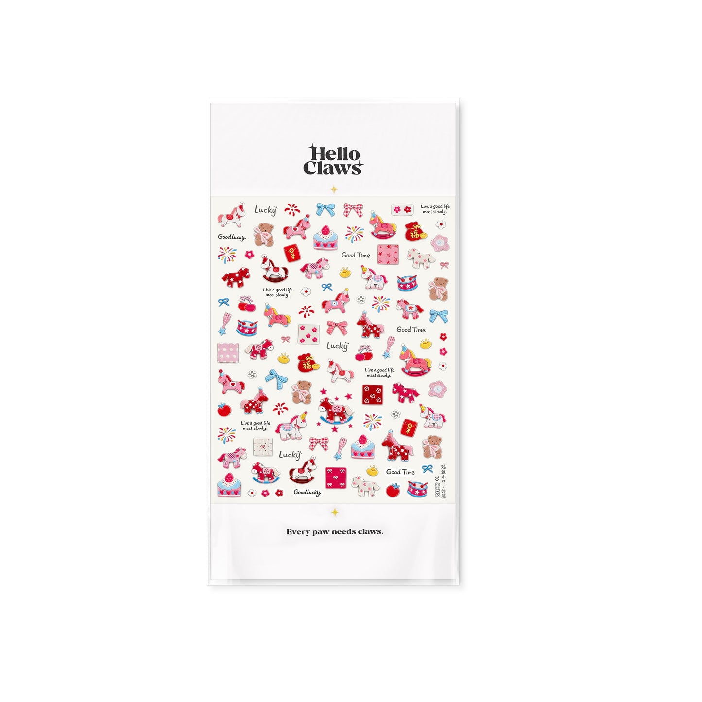 Hello Claws | Pony 5D Nail Deco Sticker