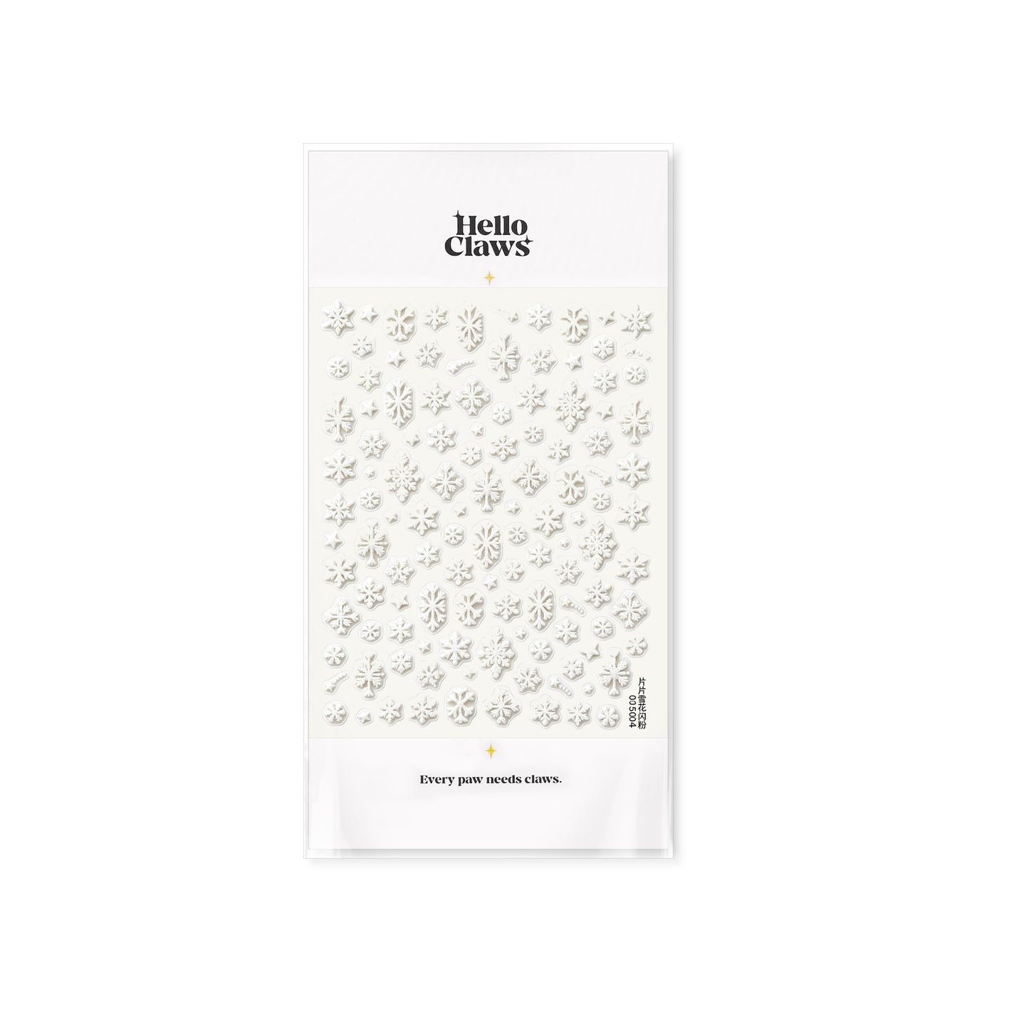 Hello Claws | Winter Snow Shimmer Powder Nail Deco Sticker