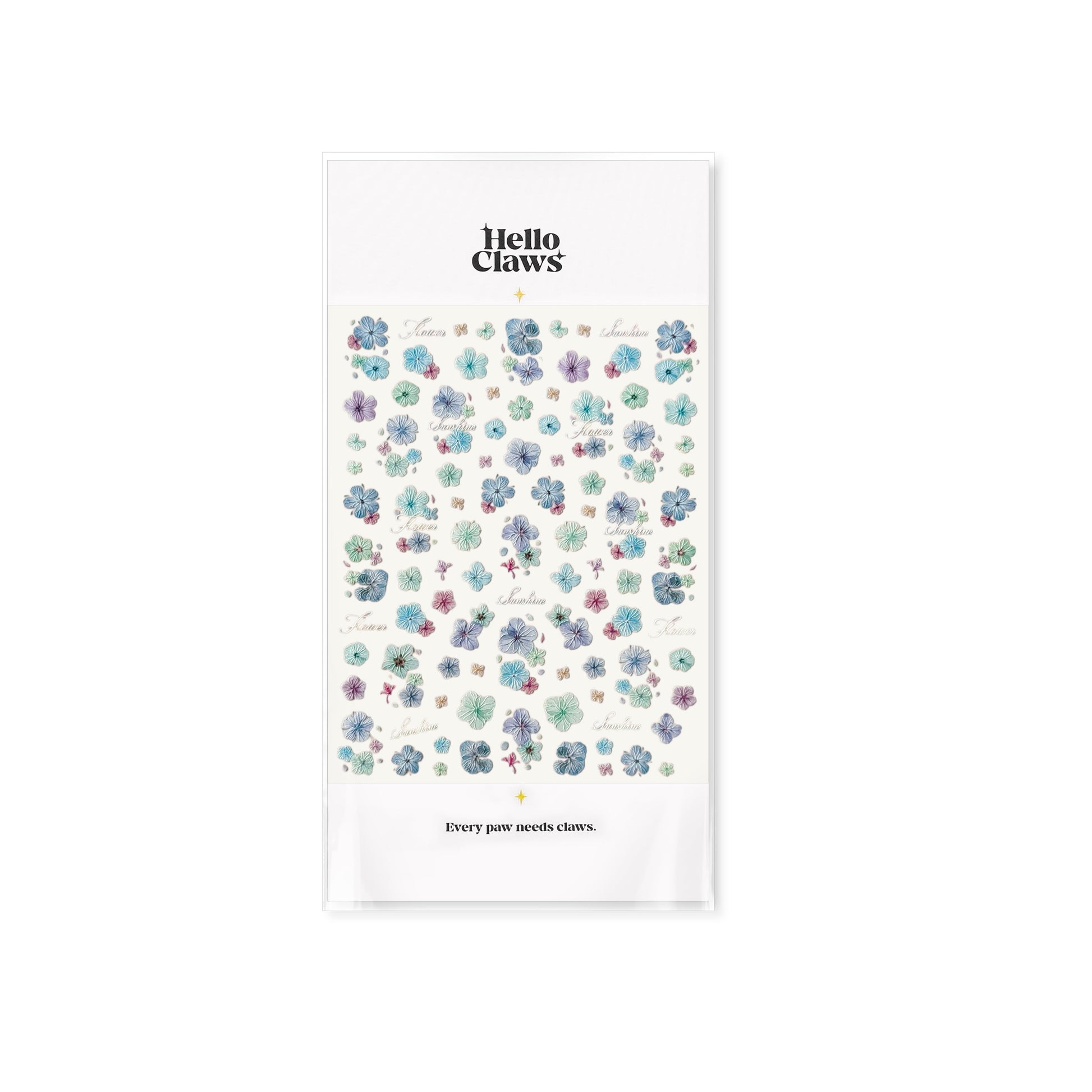 Hello Claws | Vintage Dried Flower Nail Deco Sticker 