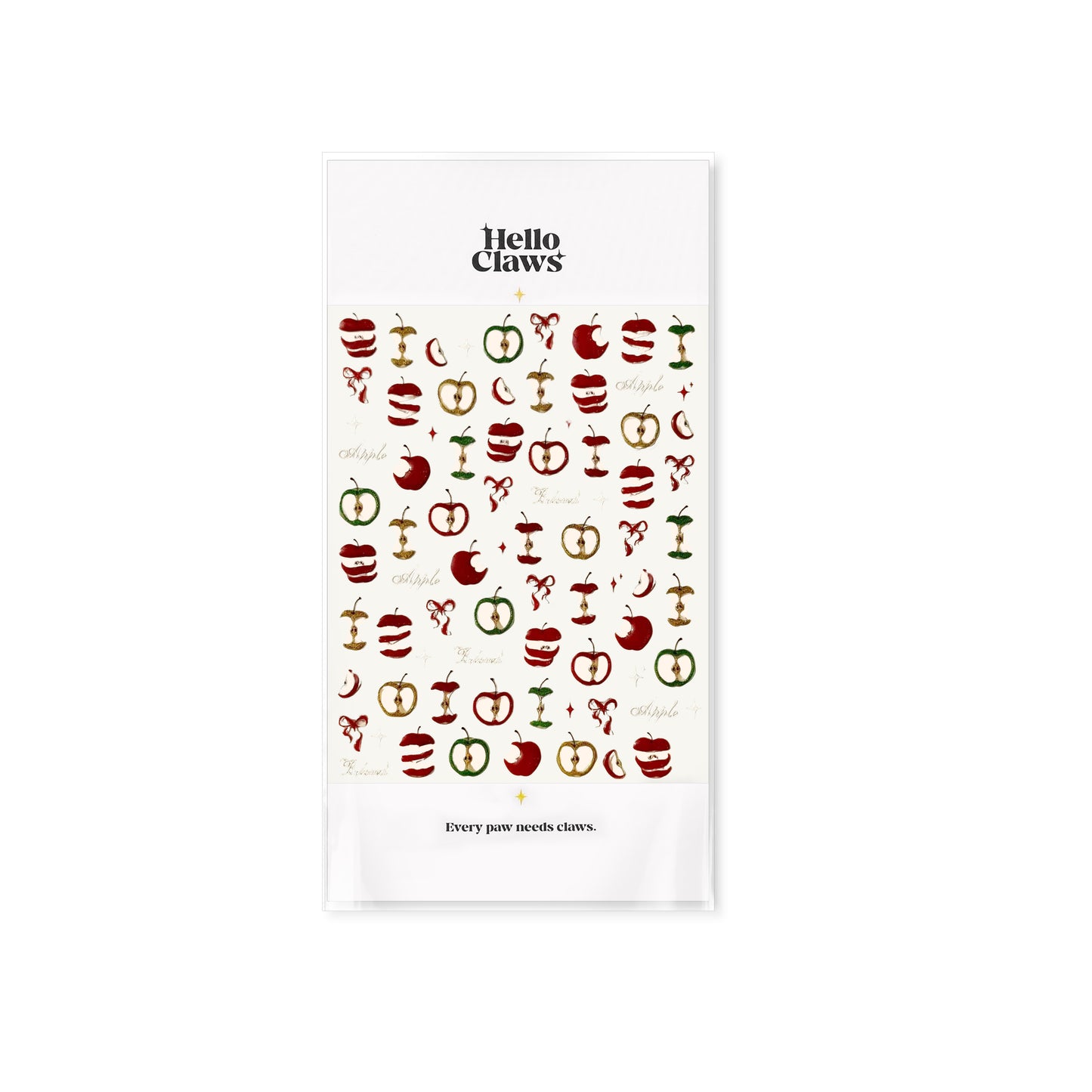 Hello Claws | Apple Bowknot Nail Deco Sticker