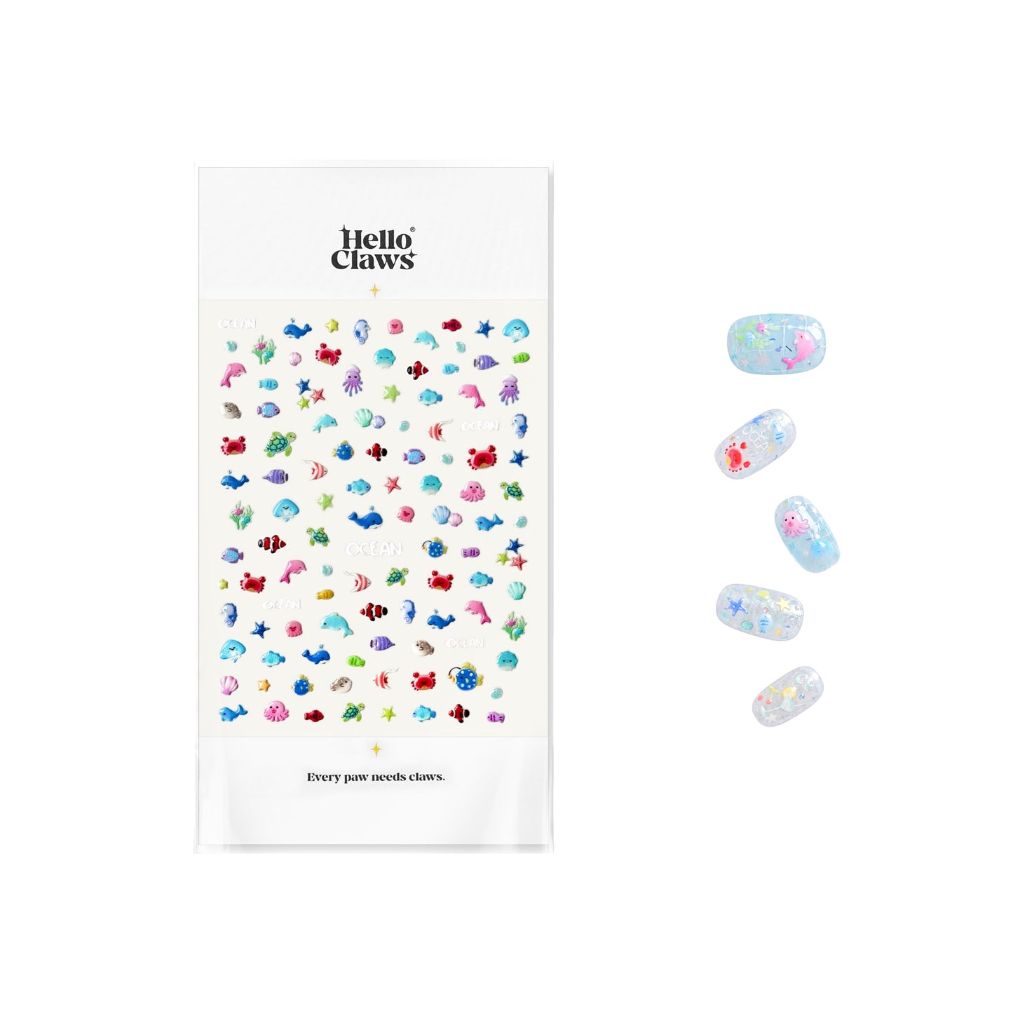 Hello Claws | Sweet Summer Mini Fish Nail Deco Sticker 