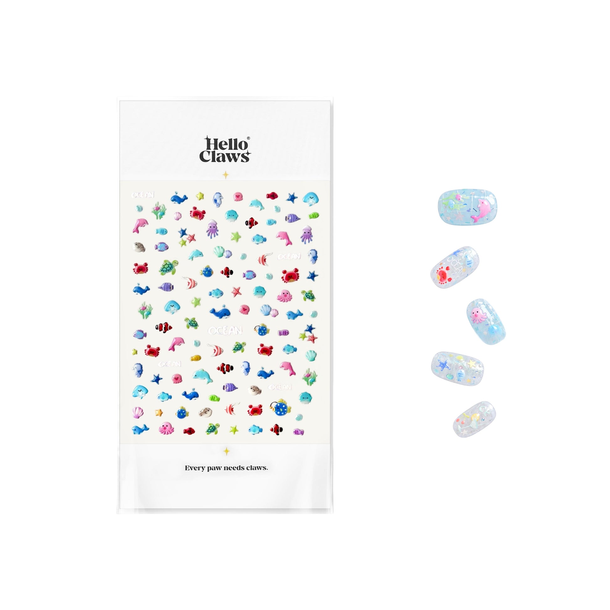 Hello Claws | Sweet Summer Mini Fish Nail Deco Sticker 