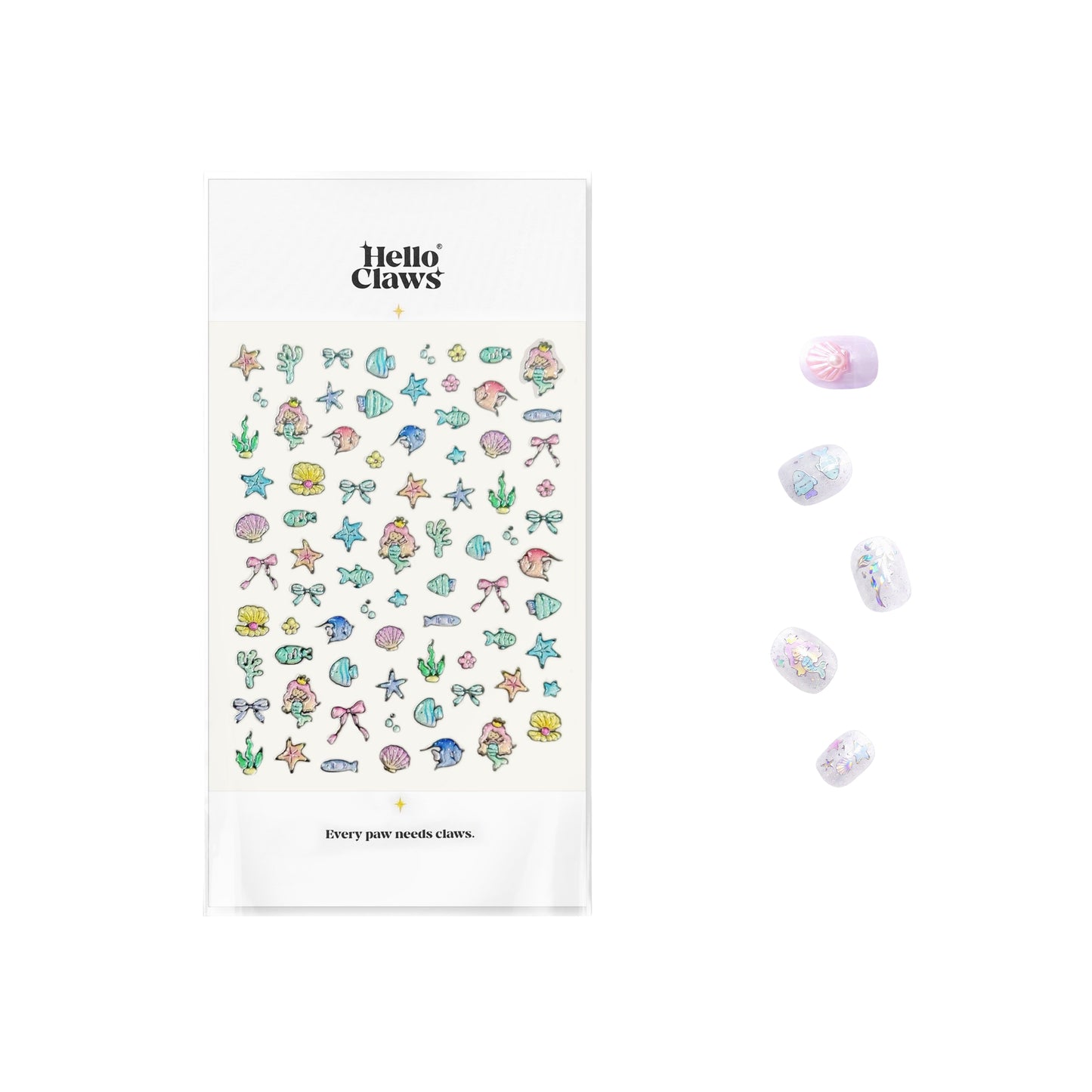 Hello Claws | Starry Mini Ocean Animal Nail Deco Sticker 