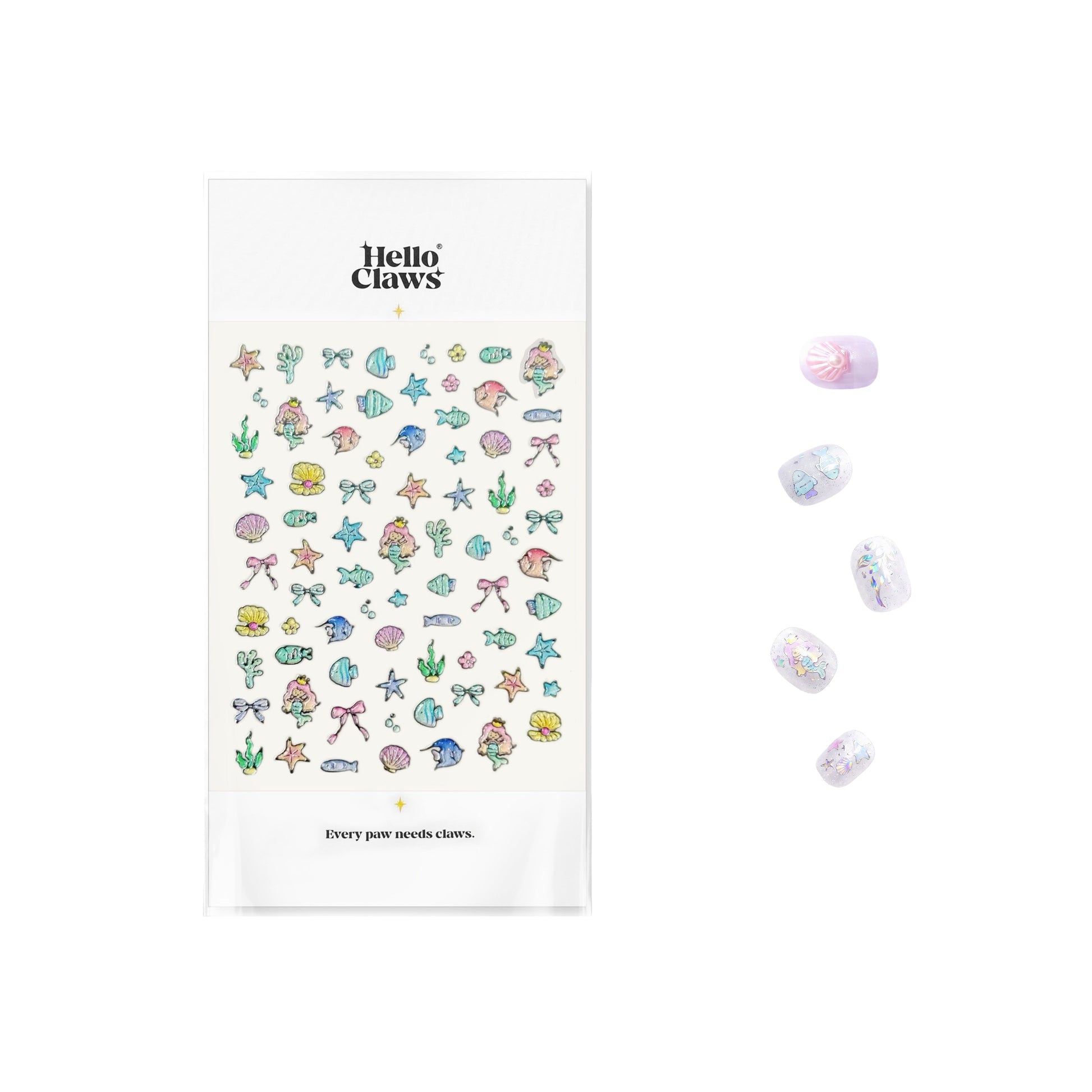 Hello Claws | Starry Mini Ocean Animal Nail Deco Sticker 