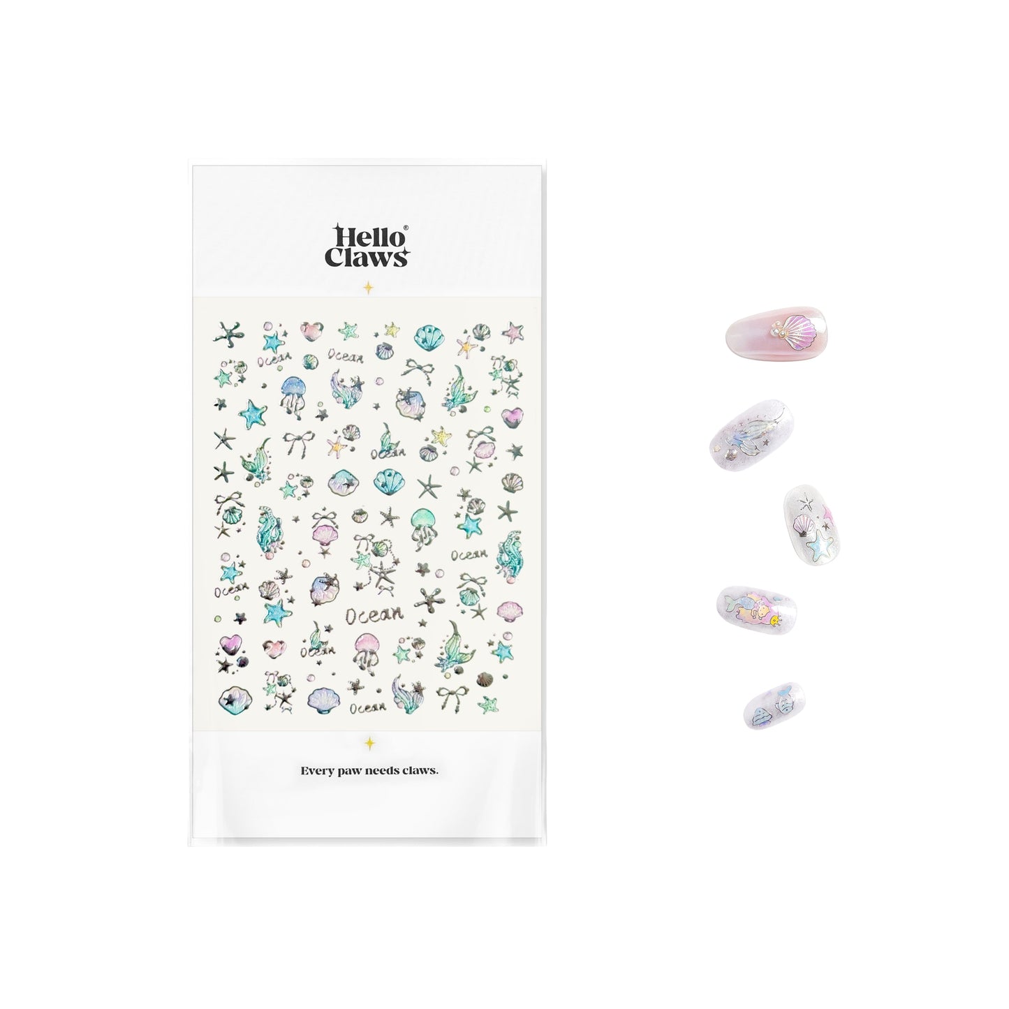 Hello Claws | Starry Starfish Nail Deco Sticker 