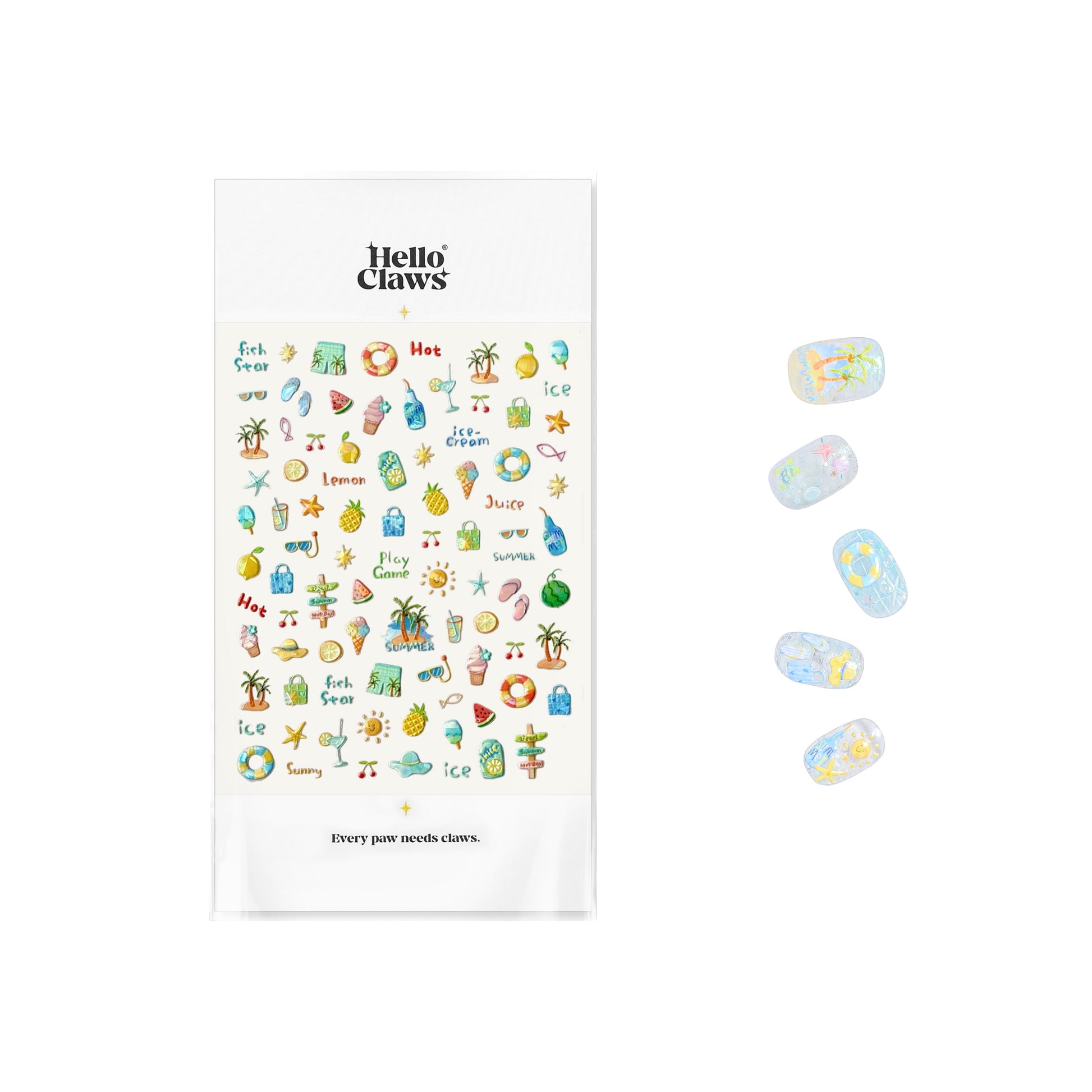 Hello Claws | Summer Juice Nail Deco Sticker 