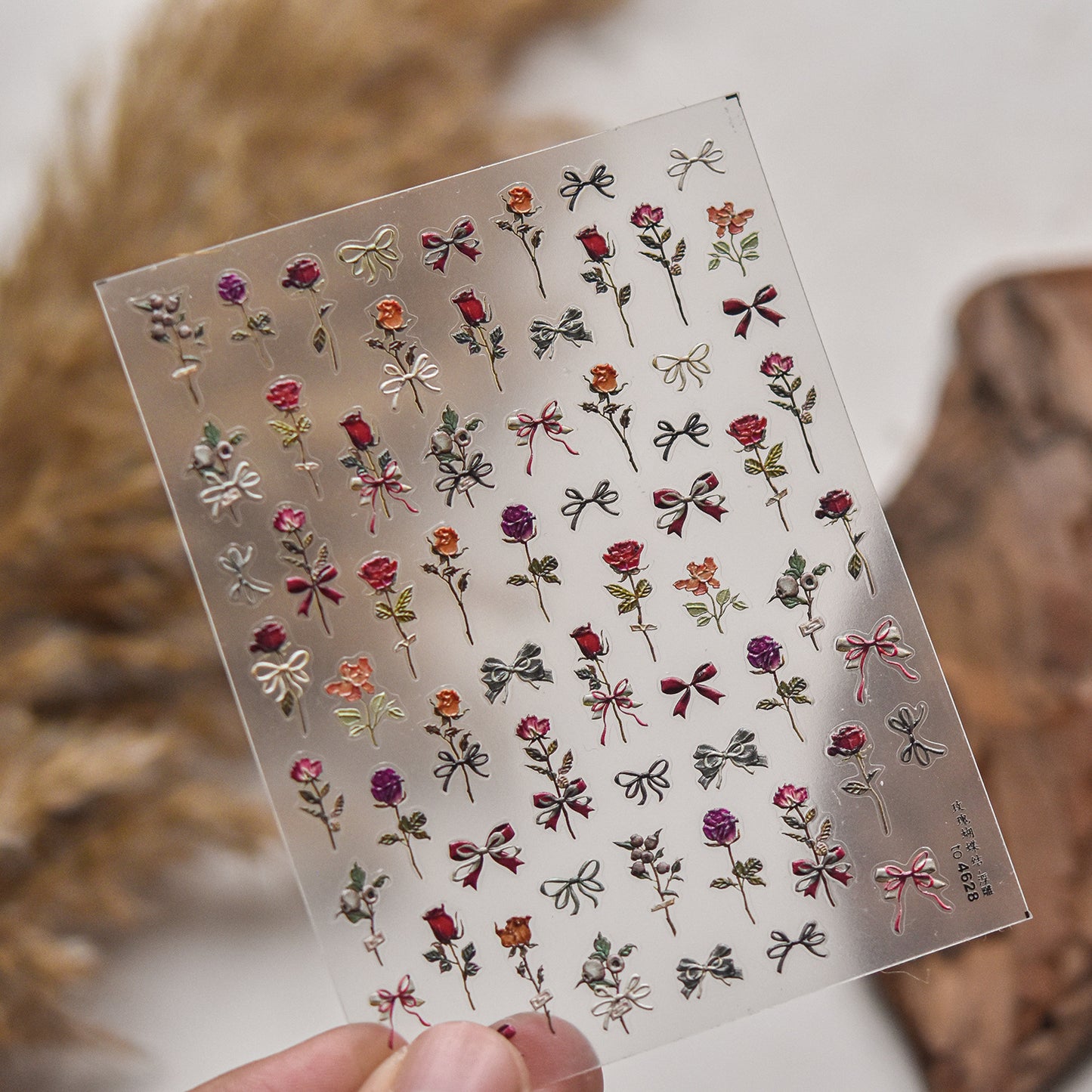 Hello Claws | Rose Bowknot Nail Deco Sticker