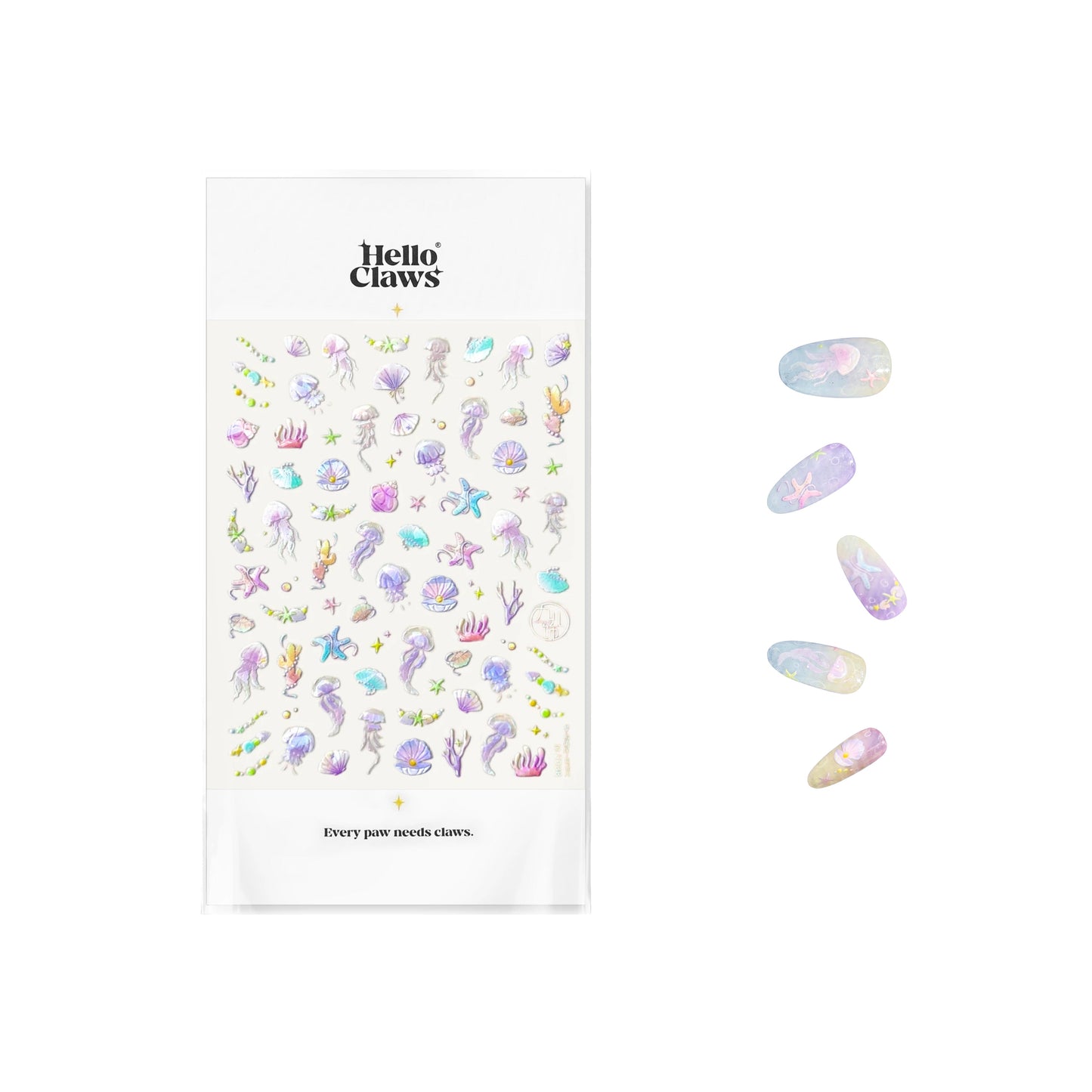 Hello Claws | Bubble Jelly Fish Nail Deco Sticker 