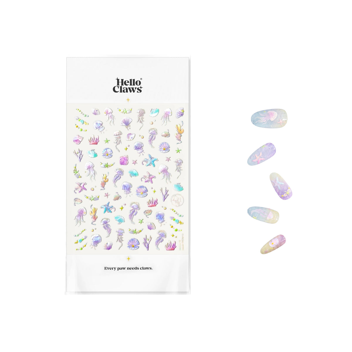 Hello Claws | Bubble Jelly Fish Nail Deco Sticker 