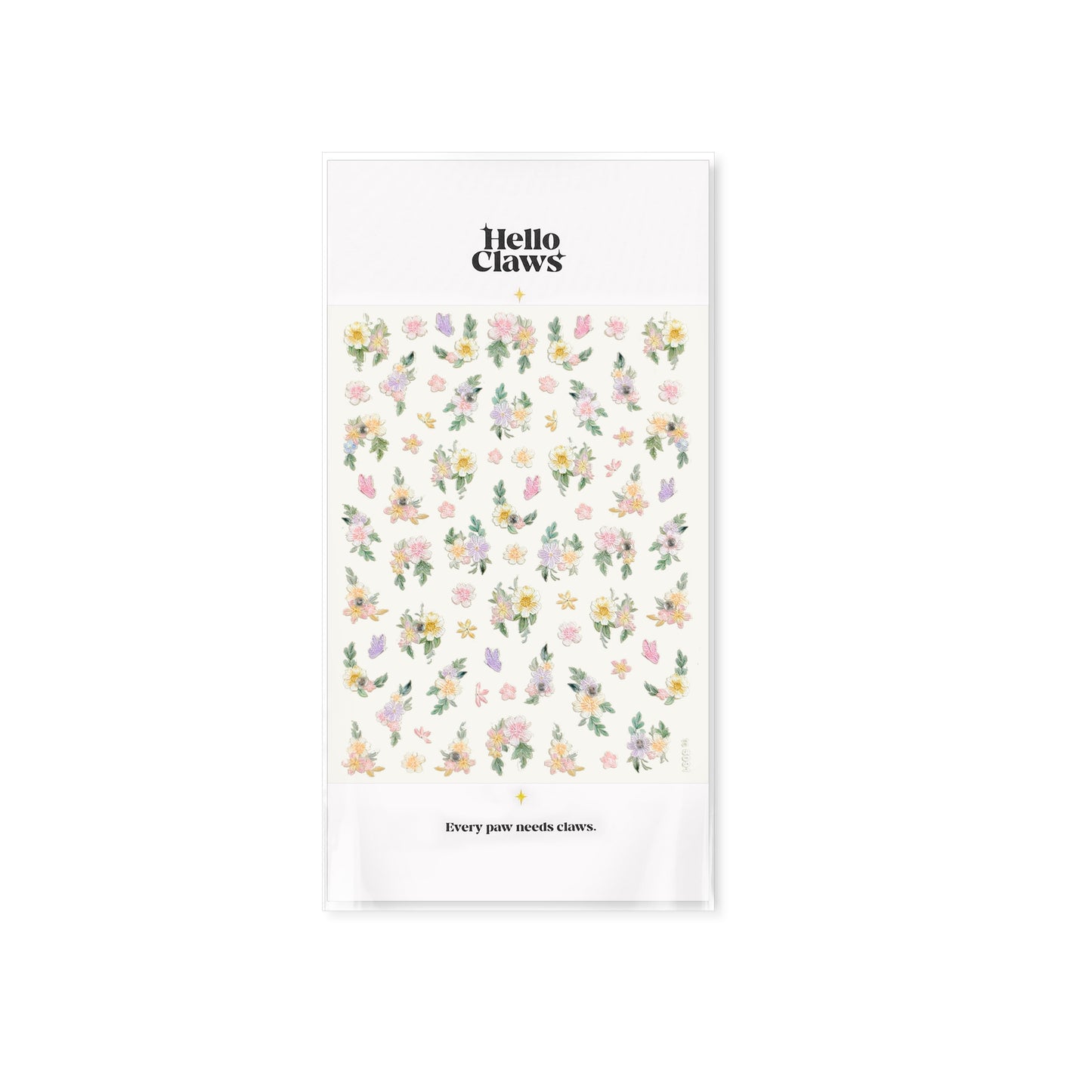 Floral patterned product with 'Hello Clove' branding on a white background