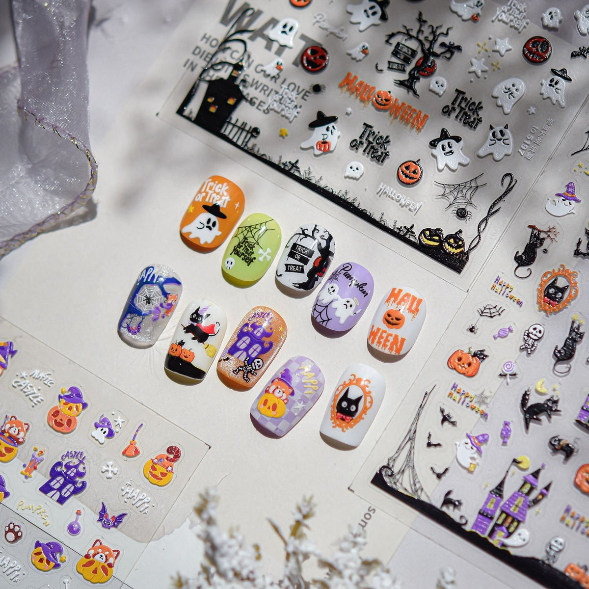 Hello Claws | Halloween Theme Nail Deco Stickers 