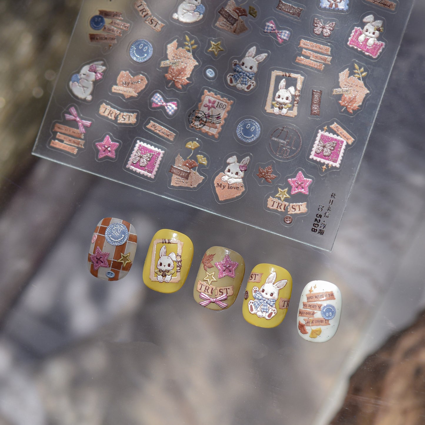 Hello Claws | Vintage Bunny Nail Deco Sticker