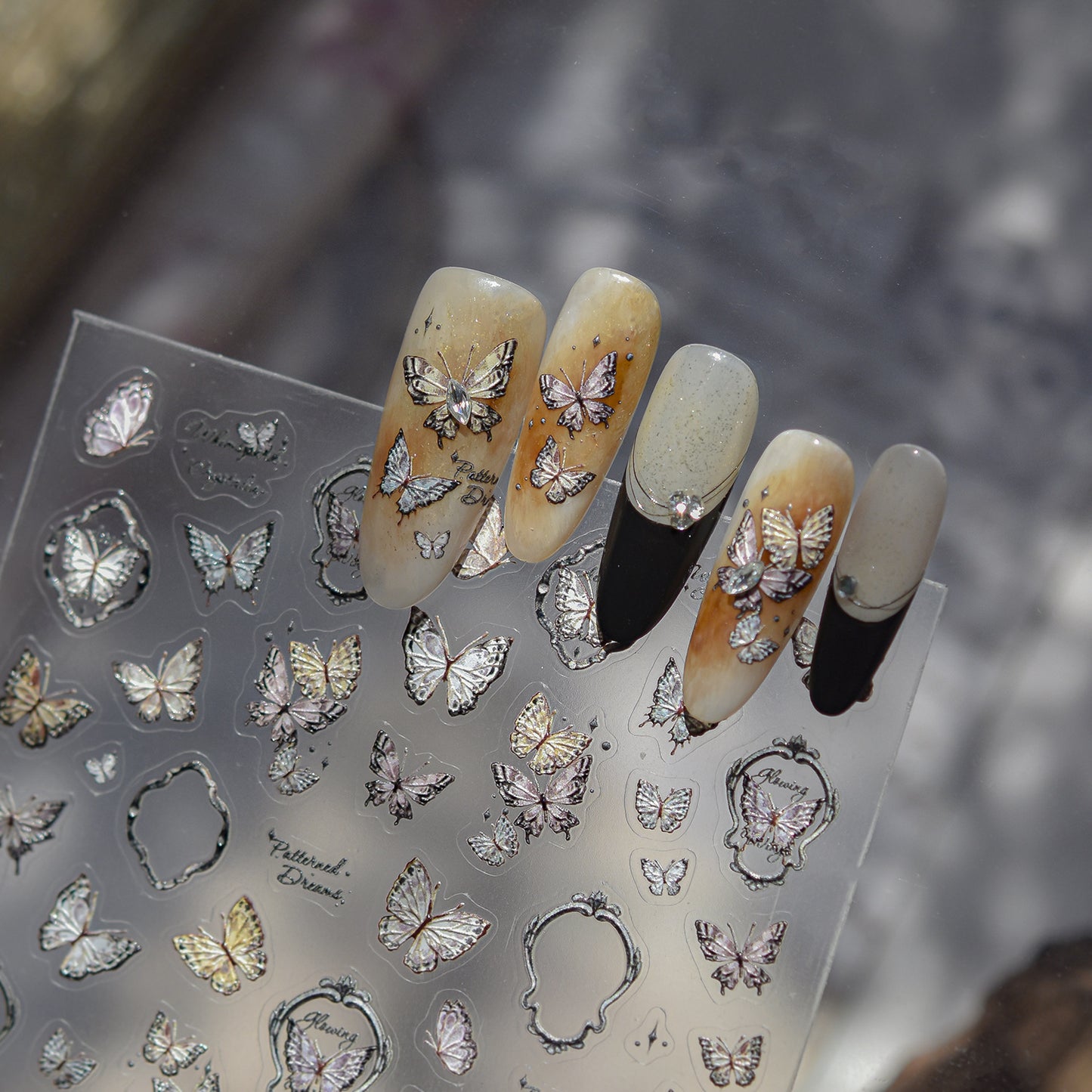 Hello Claws | Vintage Butterfly Nail Deco Sticker